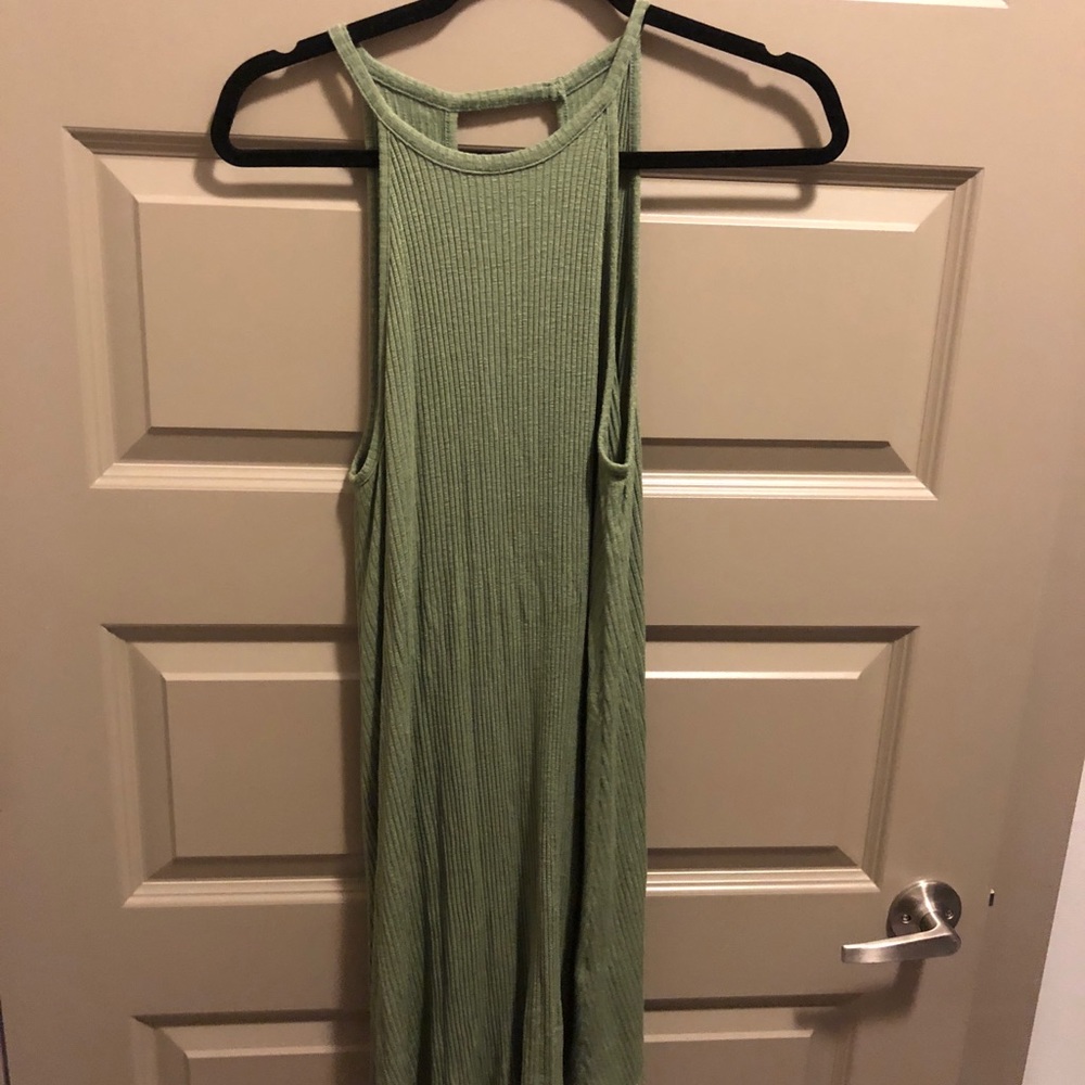 Green swing dress